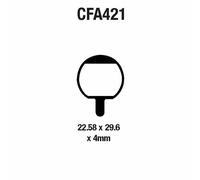 Paire Plaquettes EBC MTB CFA421HH