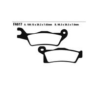 Ebc Fa-r Series Fa617r Sintered Brake Pads Noir