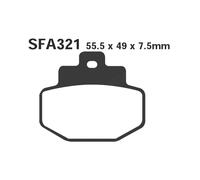 Plaquettes EBC Frittage SFA321HH Arrière pour Gilera DNA 125 180 Année 2001-2003