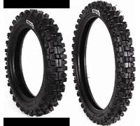 Paire Pneus Kyoto Minicross Pit Bike 80/100-12 + 60 / 100-14 Avant + Arrière