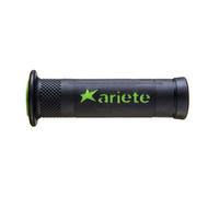 Paire Poignée Ariete Ariram Bi-Matière Vert Noir Pour Moto Routier Scooter