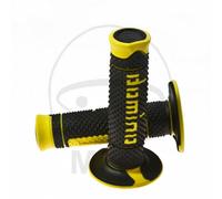 Paire Poignée Noir/Jaune D.22-24MM L.120MM Fermé A26041C4740A7-0 729.02.24