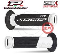 Paire Poignée PROGRIP 732 Perforées Gel D.22-25 Universel Moto Route Piste SBK
