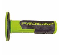 Paire Poignées Moto Cross PROGRIP 801 Vert Fluorescent