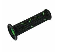 Paire Poignées Moto Route Perforées PROGRIP 717 Vert