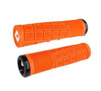 Paire Poignées Vtt Reflex v2.1 Lock-On 33,5mm x 135mm Orange/Noir 123800007 Od