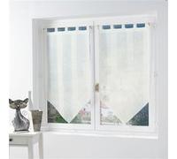 Paire pompon passants 2 x 60 x 160 cm voile sable salina Naturel Douceur d'Intérieur Beige G