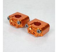 Paire Pontet De Guidon Universel Orange Ø22mm Réhausse 22mm 3as Racing Pour Moto