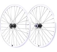Paire Roues 700 FIXI 550 Blanc VELOX Track Flip-Flop ECROUS PIGNON 16T 32 Rayons