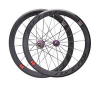 Paire Roues Vélo Pliable 20 Pouces 406/451 Frein À Disque/C/V Roues Vélo Montagne BMX À Dégagement Rapide Vélo Jante 8 9 10 11 12 Vitesse Cassette(Purple_406)