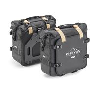 Givi Canyon GRT720B 25+25L, sacs latéraux Monokey étanche 2 x 25 l Noir/Gris/Beige Noir/Gris/Beige