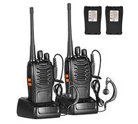 Paire sans entrave Talkie-walkie Rechargeable VOX Radio PMR 446MHz 0.5W Fréquence Civile Émetteur-récepteur Portable 16 canaux Single Band EU Plug pour la Survie à vélo en Magasin