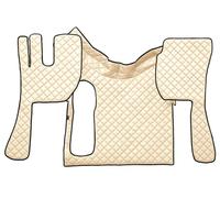 Paire Tapis + Couvre Capot Cuir Écologique Champagne Volvo Fh DAL2002 AL2012