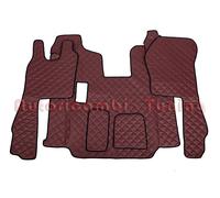 Paire Tapis Couvre Capot Cuir Écologique Marron Pour Scania Série R 2010>2016