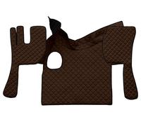 Paire Tapis + Couvre Capot Cuir Écologique Marron Volvo Fh Du 2002 AL2012 Manuel