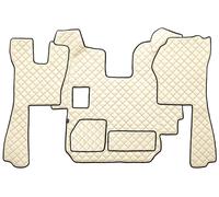 Paire Tapis + Couvre Capot en Simili Cuir Champagne Pour Scania R Jusqu'À 2010