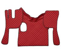 Paire Tapis + Couvre Capot en Simili Cuir Rouge Volvo Fh à Partir De 2002 Al