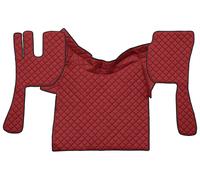 Paire Tapis + Couvre Capot en Simili Cuir Rouge Volvo Fh à Partir De 2002 Au