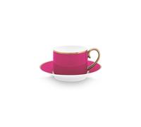 Paire tasse café (1 tasse + 1 sous-tasse) Pip Chique Or-Rose - 120ml Pip Studio