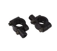 Paire universel 8mm Support Fixation Montage pour guidon 22mm Rétroviseur Miroir Motos Scooter Noir