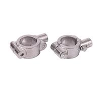 Paire universel 8mm Support Fixation Montage pour guidon 25mm Rétroviseur Miroir Motos Scooter Chrome