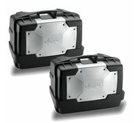 Paire Valises KGR46 Garda Monokey Noir Aluminium Side Case Top Case Moto