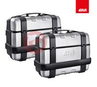 Paire Valises Latéral Moto 33L Aluminium GIVI Monokey Trekker 33 TRK33