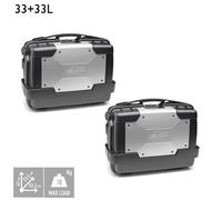 Paire Valises Latéral Moto 33l En Technopolymère, Monokey Kappa kgr33pack2