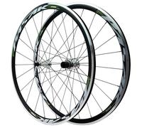 Paire Vélo Route Roues 700C C/V/Frein sur Jante Profondeur 30 Mm Alliage D'aluminium Double Paroi Jantes 8 À 12 Vitesses Moyeu QR-100/130mm(Titanium Green)