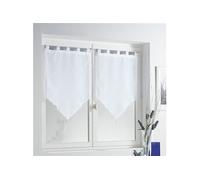 Paire voilages 2 x lissea - 2 x 45 x 90 Blanc G