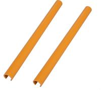 Paire Voiture Avant Grille Garniture Bandes Couverture Jaune 0.94" OD Rechange