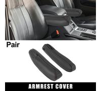 Paire Voiture Devant Accoudoir Siège Couverture Imperméable Noir avec Rouge Ligne