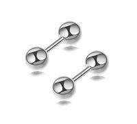 paires de boucles d'oreilles à tige en acier inoxydable serti de vis boule pierre cubique zircone boucle d'oreille accessoire minimaliste pour hommes femmesIntelligence pratique.