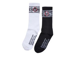 paires de chaussettes Merchcode Ramones Skull (x2) Noir 35/38