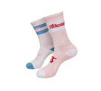 paires de chaussettes Mister Tee Trust Wanted (x2) Rose 43/46