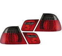 Paires De Feux Arrière À LED Rouge Noir Pour BMW E46 Cabriolet 00-03