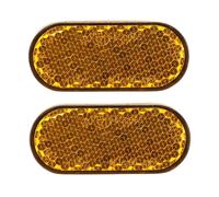Paires de réflecteurs - catadioptre fixation laterale adhesif P2R Orange