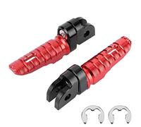 Paires de repose-pieds avant de moto Yctze avant gauche droite pour MT-03 MT-25 MT-07 MT-09 R3 XJ6(rouge)