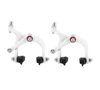 Paires d'etriers frein route-fixie alu blanc peint pour roue Newton Blanc
