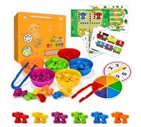 Pairez Toys Compteur pour Enfants, Compteur de Koala d'animaux avec Cartes d'activité pour Le Jeu de Serpents et d'échelles, Jeux de société Ludo, manipulateurs d'apprentissage mathématiques.