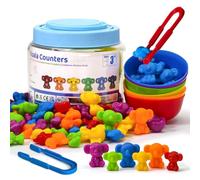 Pairez Toys Jouet de comptage pour tout-petits, compteur de koala arc-en-ciel avec bols de tri, assortiment de couleurs, comptage et manipulateurs mathématiques