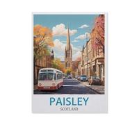 Paisley Écosse，Puzzle pour Adultes 1000 Pièces en Papier Puzzles Jeu Cadeau Accueil Décoratif Mots Croisés（38x26cm）-HB83