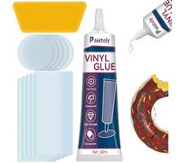 Paistely Kit Réparation Piscine, Kit Réparation Spa Gonflable, Kits Entretien Spa Étanche et Transparent, pour Matelas Pneumatiques, Structures Gonflables, Matériaux en EVA (60ml)