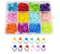 PAITOK Marqueurs de Points pour Le Crochet, 180 pièces de marqueurs colorés pour Le Tricot, épingles de sécurité Pinces de Verrouillage en Plastique pour Le Crochet, l'artisanat et Le Tricot