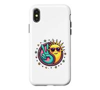 Paix, Amour, Bonheur - Ying Yang Coque pour iPhone X/XS