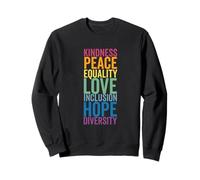 Paix Amour Espoir Inclusion E Diversité Droits de l'homme Sweatshirt