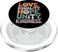 Paix Amour Espoir Inclusion Egalité Espoir - Justice sociale PopSockets PopGrip pour MagSafe