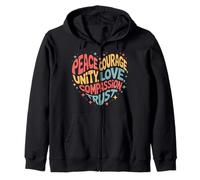 Paix Amour Espoir Inclusion Egalité Espoir - Justice sociale Sweat à Capuche