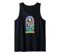 Paix, Amour et bibliothèques Bohemian Rainbow Débardeur