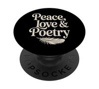 Paix, Amour et poésie PopSockets PopGrip Adhésif